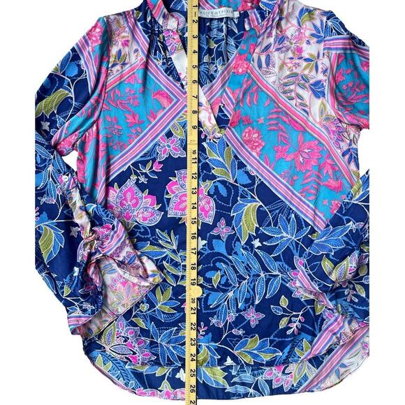 Alice & Trixie Silk Boho Floral Blouse - Size Small - Picture 11 of 12